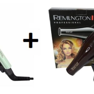 Set Plancha Aguacate + Secador Remilngto