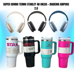 DIADEMA AIRPODS 2.0+TERMO STANLEY 40 OZ