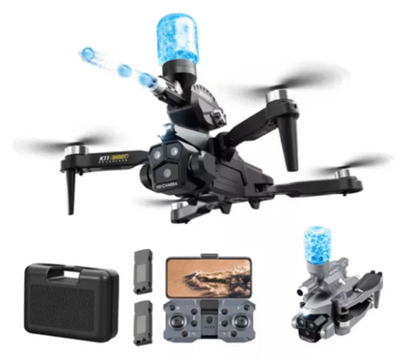 DRONE JUGUETE CON PISTOLA HIDROGEL 2025